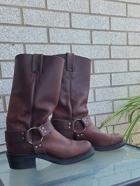 Boulet - Brown Leather Harness Boots #2131 - Size 5 1/2